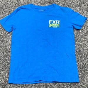 Vibrant Blue Short Sleeve Tee with Logo